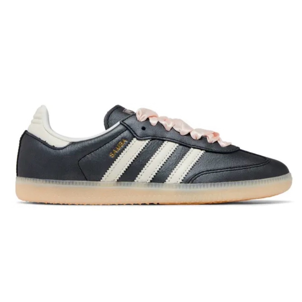 adidas black wonder quartz ribbon laces'